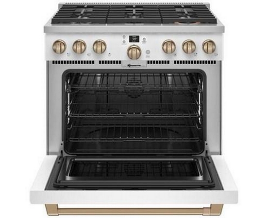 Cuisinière amovible à biénergie avec 6 brûleurs Café - C2Y366P4TW2