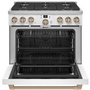 Cuisinière amovible à biénergie avec 6 brûleurs Café - C2Y366P4TW2