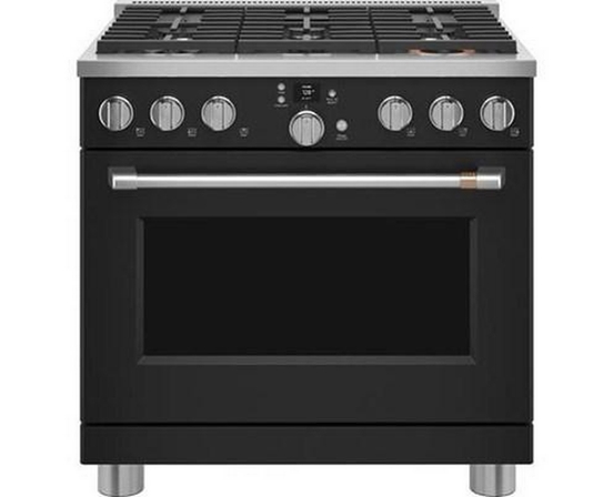 Cuisinière amovible à biénergie avec 6 brûleurs Café - C2Y366P3TD1