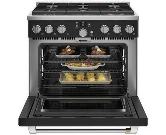 Cuisinière amovible à biénergie avec 6 brûleurs Café - C2Y366P3TD1