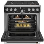 Cuisinière amovible à biénergie avec 6 brûleurs Café - C2Y366P3TD1