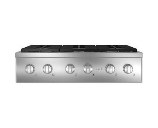 Dessus de cuisinière à gaz de 36 po. avec 6 brûleurs Café - CGU366P2TS1