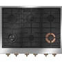 Dessus de cuisinière à gaz de 36 po. avec 6 brûleurs Café - CGU366P2TS1