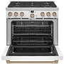 Cuisinière amovible à gaz de 36 po. avec connectivité WI-FI Café - CGY366P4TW2