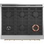 Cuisinière amovible à gaz de 36 po. avec connectivité WI-FI Café - CGY366P4TW2