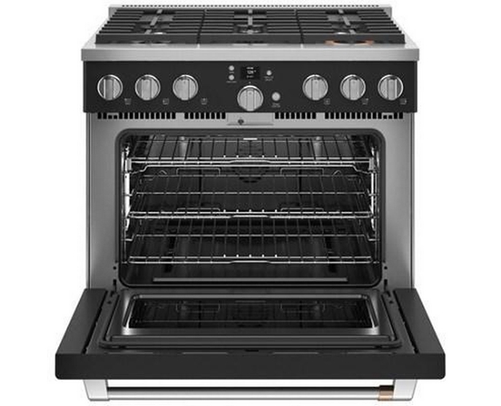 Cuisinière amovible à gaz de 36 po. avec connectivité WI-FI Café - CGY366P3TD1