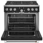 Cuisinière amovible à gaz de 36 po. avec connectivité WI-FI Café - CGY366P3TD1