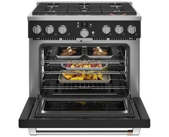 Cuisinière amovible à gaz de 36 po. avec connectivité WI-FI Café - CGY366P3TD1