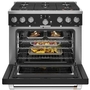 Cuisinière amovible à gaz de 36 po. avec connectivité WI-FI Café - CGY366P3TD1