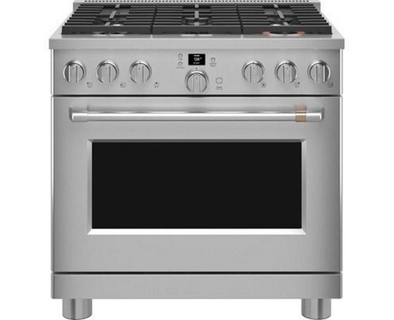 Cuisinière amovible à gaz de 36 po. avec connectivité WI-FI Café - CGY366P2TS1