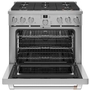 Cuisinière amovible à gaz de 36 po. avec connectivité WI-FI Café - CGY366P2TS1