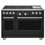 Cuisinière amovible à biénergie de 48 po avec 6 brûleurs et plaque chauffante Café - C2Y486P3TD1