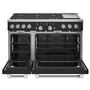 Cuisinière amovible à biénergie de 48 po avec 6 brûleurs et plaque chauffante Café - C2Y486P3TD1