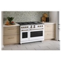 Cuisinière amovible à biénergie de 48 po avec 6 brûleurs et plaque chauffante Café - C2Y486P4TW2