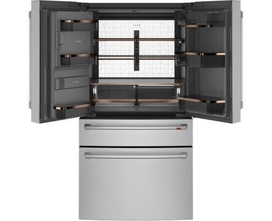 Réfrigérateur quatre portes avec porte à deux battants amovible à profondeur de comptoir de 36 po., 22.3 Pi cu. avec Wi-Fi Café - CXE22DP2PS1