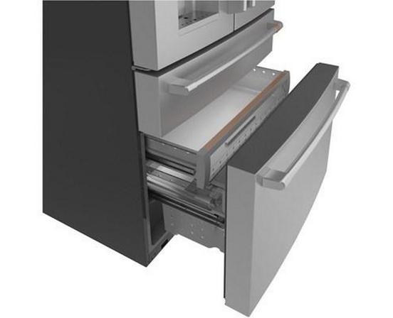 Réfrigérateur quatre portes avec porte à deux battants amovible à profondeur de comptoir de 36 po., 22.3 Pi cu. avec Wi-Fi Café - CXE22DP2PS1