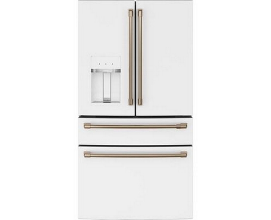 Réfrigérateur quatre portes avec porte à deux battants amovible à profondeur de comptoir de 36 po., 22.3 Pi cu. avec Wi-Fi Café - CXE22DP4PW2