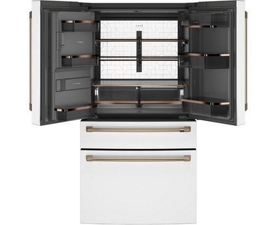 Réfrigérateur quatre portes avec porte à deux battants amovible à profondeur de comptoir de 36 po., 22.3 Pi cu. avec Wi-Fi Café - CXE22DP4PW2