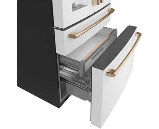 Réfrigérateur quatre portes avec porte à deux battants amovible à profondeur de comptoir de 36 po., 22.3 Pi cu. avec Wi-Fi Café - CXE22DP4PW2