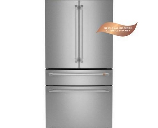 Réfrigérateur intelligent quatre portes avec porte à deux battants à profondeur de comptoir de 36 po, 23,2 Pi cu.. Café - CJE23DP2WS1