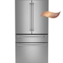 Réfrigérateur intelligent quatre portes avec porte à deux battants à profondeur de comptoir de 36 po, 23,2 Pi cu.. Café - CJE23DP2WS1