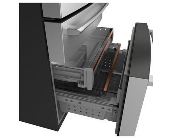 Réfrigérateur intelligent quatre portes avec porte à deux battants à profondeur de comptoir de 36 po, 23,2 Pi cu.. Café - CJE23DP2WS1