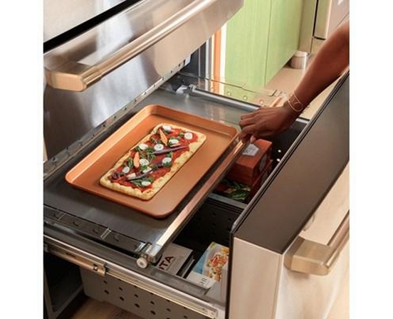 Réfrigérateur intelligent quatre portes avec porte à deux battants à profondeur de comptoir de 36 po, 23,2 Pi cu.. Café - CJE23DP4WW2