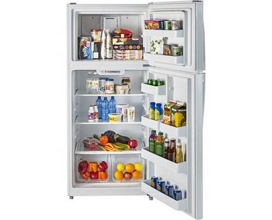 Réfrigérateur à congélateur supérieur de 30 po, 18 Pi cu. Moffat - MTE18GTKWW
