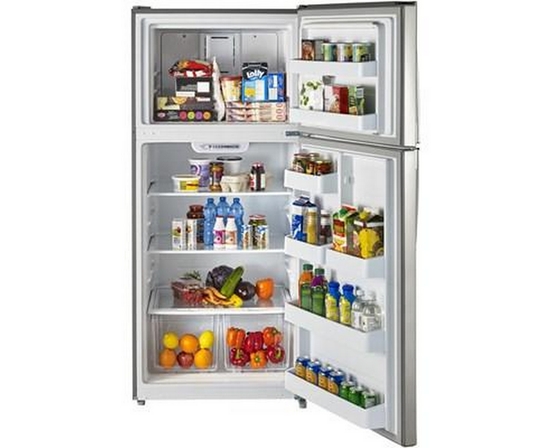 Réfrigérateur à congélateur supérieur de 30 po, 18 Pi cu. Moffat - MTE18GSKSS
