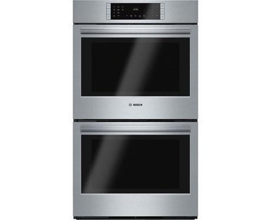 Four mural encastré double de 30 po, 9,2 Pi cu. avec convection Bosch - HBL8651UC