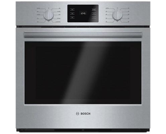Four mural encastré simple de 30 po, 4,6 Pi cu. avec convection Bosch - HBL5451UC