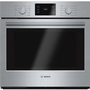 Four mural encastré simple de 30 po, 4,6 Pi cu. avec convection Bosch - HBL5451UC