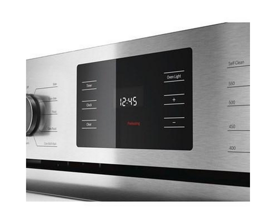Four mural encastré simple de 30 po, 4,6 Pi cu. avec convection Bosch - HBL5451UC