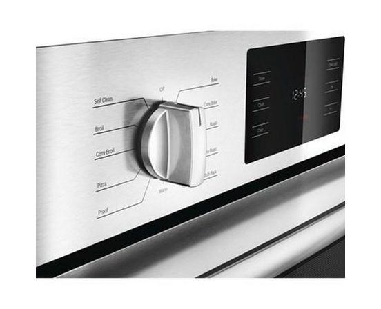 Four mural encastré simple de 30 po, 4,6 Pi cu. avec convection Bosch - HBL5451UC