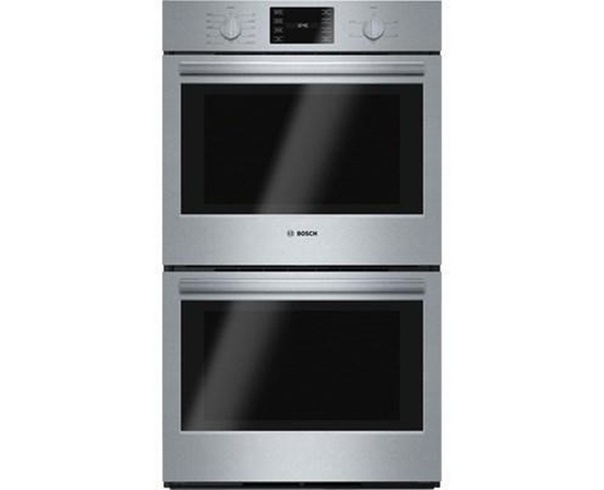 Four mural encastré double de 30 po, 9,2 Pi cu. avec convection Bosch - HBL5651UC