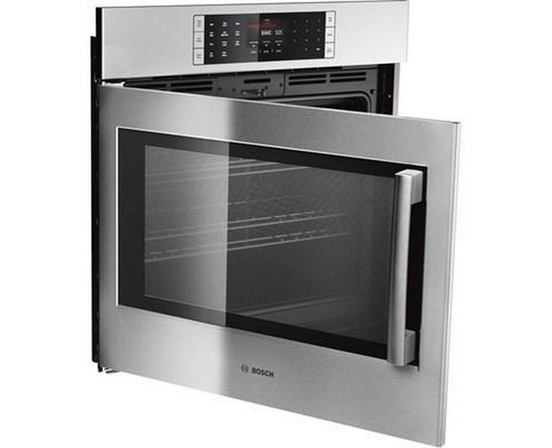 Four mural encastré simple de 30 po, 4,6 Pi cu. avec convection Bosch - HBLP451LUC