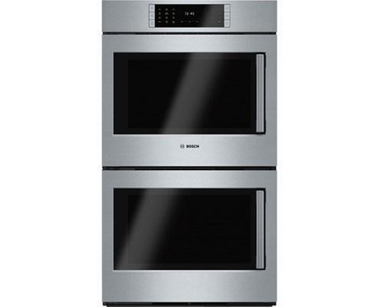Four mural encastré double de 30 po, 9,2 Pi cu. avec convection Bosch - HBLP651LUC