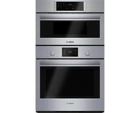 Four mural encastré combiné de 30 po, 4,6 Pi cu. avec convection Bosch - HBL57M52UC