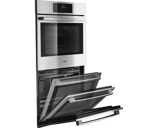 Four mural encastré double de 30 po, 9,2 Pi cu. avec convection Bosch - HBLP651UC