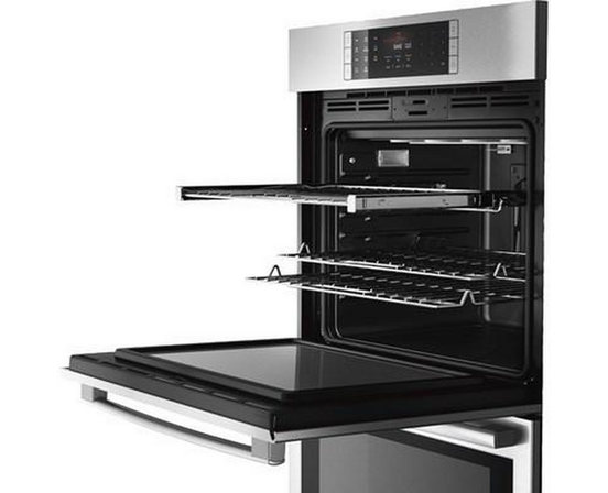 Four mural encastré double de 30 po, 9,2 Pi cu. avec convection Bosch - HBLP651UC