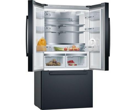 Réfrigérateur trois portes avec porte à deux battants à profondeur de comptoir de 36 po, 21 Pi cu. avec tiroir  VitaFreshPro™ Bosch - B36CT80SNB
