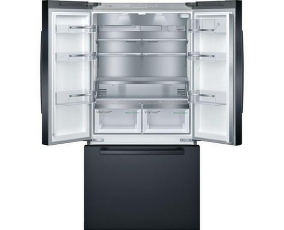 Réfrigérateur trois portes avec porte à deux battants à profondeur de comptoir de 36 po, 21 Pi cu. avec tiroir  VitaFreshPro™ Bosch - B36CT80SNB