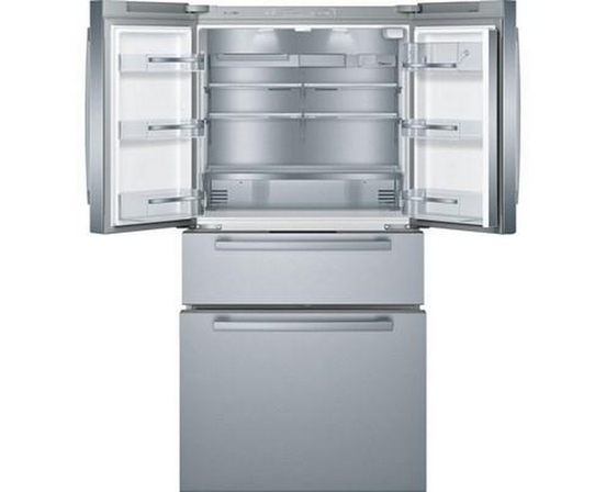 Réfrigérateur quatre portes avec porte à deux battants à profondeur de comptoir de 36 po, 21 Pi cu. avec tiroir  VitaFreshPro™ Bosch - B36CL80SNS