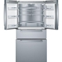 Réfrigérateur quatre portes avec porte à deux battants à profondeur de comptoir de 36 po, 21 Pi cu. avec tiroir  VitaFreshPro™ Bosch - B36CL80SNS