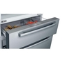 Réfrigérateur quatre portes avec porte à deux battants à profondeur de comptoir de 36 po, 21 Pi cu. avec tiroir  VitaFreshPro™ Bosch - B36CL80SNS