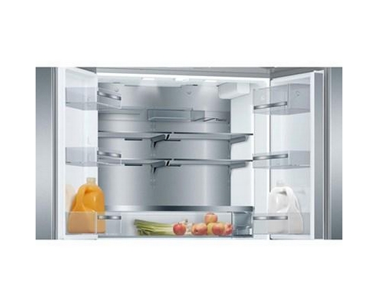 Réfrigérateur quatre portes avec porte à deux battants à profondeur de comptoir de 36 po, 21 Pi cu. avec tiroir  VitaFreshPro™ Bosch - B36CL80SNS