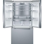 Réfrigérateur trois portes avec porte à deux battants à profondeur de comptoir de 36 po, 21 Pi cu. avec tiroir  VitaFreshPro™ Bosch - B36CT80SNS