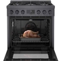 Cuisinière amovible à gaz de 30 po. avec technologie convection Bosch - HGS8045UC