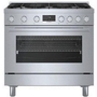 Cuisinière amovible à gaz de 36 po. avec technologie convection Bosch - HGS8655UC