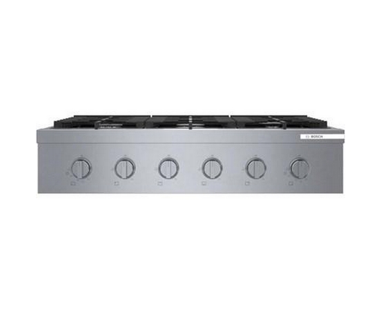Dessus de cuisinière encastrée à gaz de 36 po. avec brûleur OptiSim® Bosch - RGM8658UC